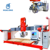 HUALONG Machinery HKNC series منشار الجسر متعدد الأغراض CNC آلة قص الحجر 5 محاور لكونترتوب بلاطة الرخام الجرانيت