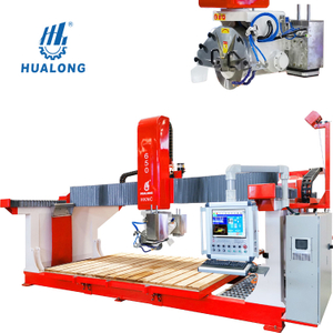 HUALONG Machinery HKNC series منشار الجسر متعدد الأغراض CNC آلة قص الحجر 5 محاور لكونترتوب بلاطة الرخام الجرانيت