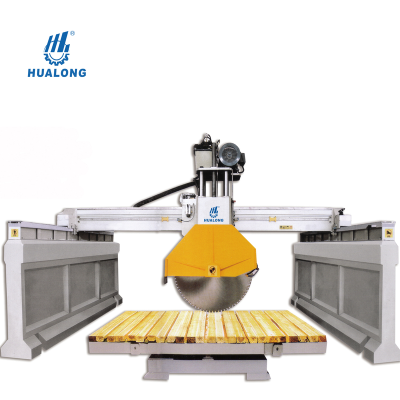 آلة قطع الحجر الجسر Hualong Stone Machinery للجرانيت / كتلة الرخام المتوسطة الحجم HLSM-1200 