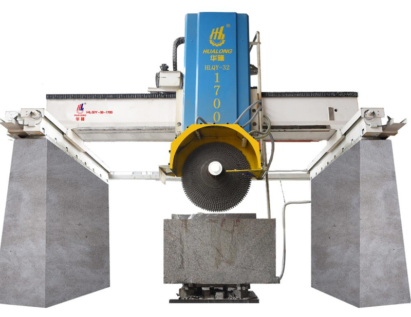 HUALONG Stone Machinery Heavy Duty Multi Blade Stone Bridge آلة قطع بلوك للرخام الجرانيت HLQY-32-1700