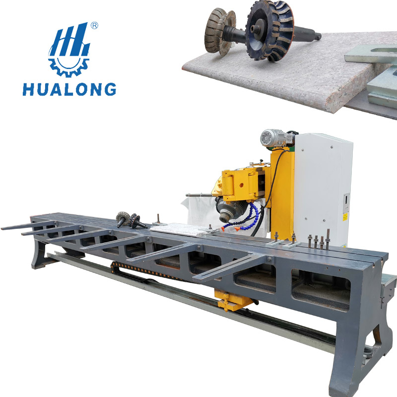 Hualong Stonemachinery Gratnie رخامي حجري حافة 45 درجة ماكينة تقطيع وتشكيل جانبي HLS-3800 