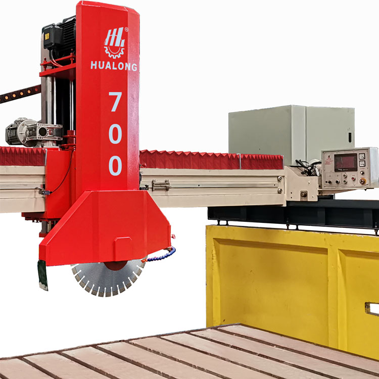 Hualong Stone Machinery HLSQ-700 Cement Base Laser Alignment Bridge Saw آلة قص الحجارة