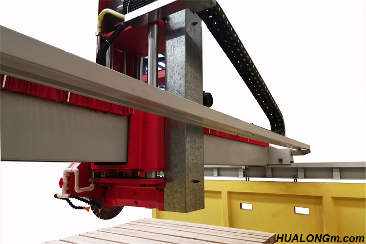 Hualong Stone Machinery HLSQ-700 Cement Base Laser Alignment Bridge Saw آلة قص الحجارة